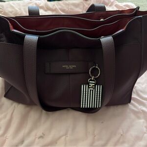 Henri Bendel Burgundy Tote Bag